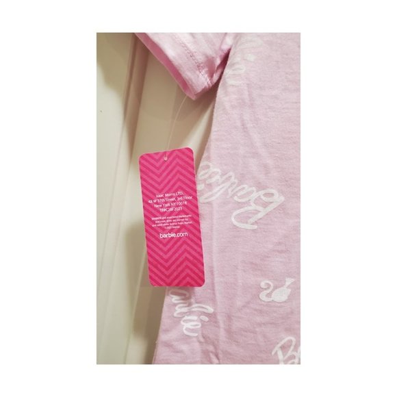 NWT Barbie Pink Short Sleeve Tee with Barbie Logo and Silhouette - Size XL - Picture 5 of 6